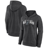 San Antonio Spurs Women's Wordmark Alt Pullover Hoodie - Charcoal shop