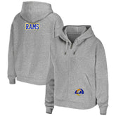 Los Angeles Rams WEAR by Erin Andrews Women's Team Full-Zip Hoodie - Heathered Gray online