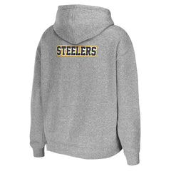 Pittsburgh Steelers WEAR by Erin Andrews Women's Team Full-Zip Hoodie - Heathered Gray on sale