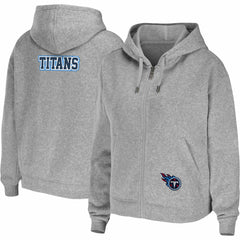 Tennessee Titans WEAR by Erin Andrews Women's Team Full-Zip Hoodie - Heathered Gray online