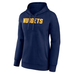 Denver Nuggets Women's Wordmark Alt Pullover Hoodie sale - Navy cheap