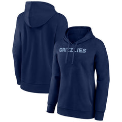 Memphis Grizzlies Women's Wordmark Alt Pullover Hoodie - Navy shop