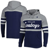 Dallas Cowboys Head Coach Pullover Hoodie - Navy/Heathered Gray sale