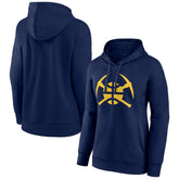 Denver Nuggets Women's Alternate Logo Pullover Hoodie - Navy sale