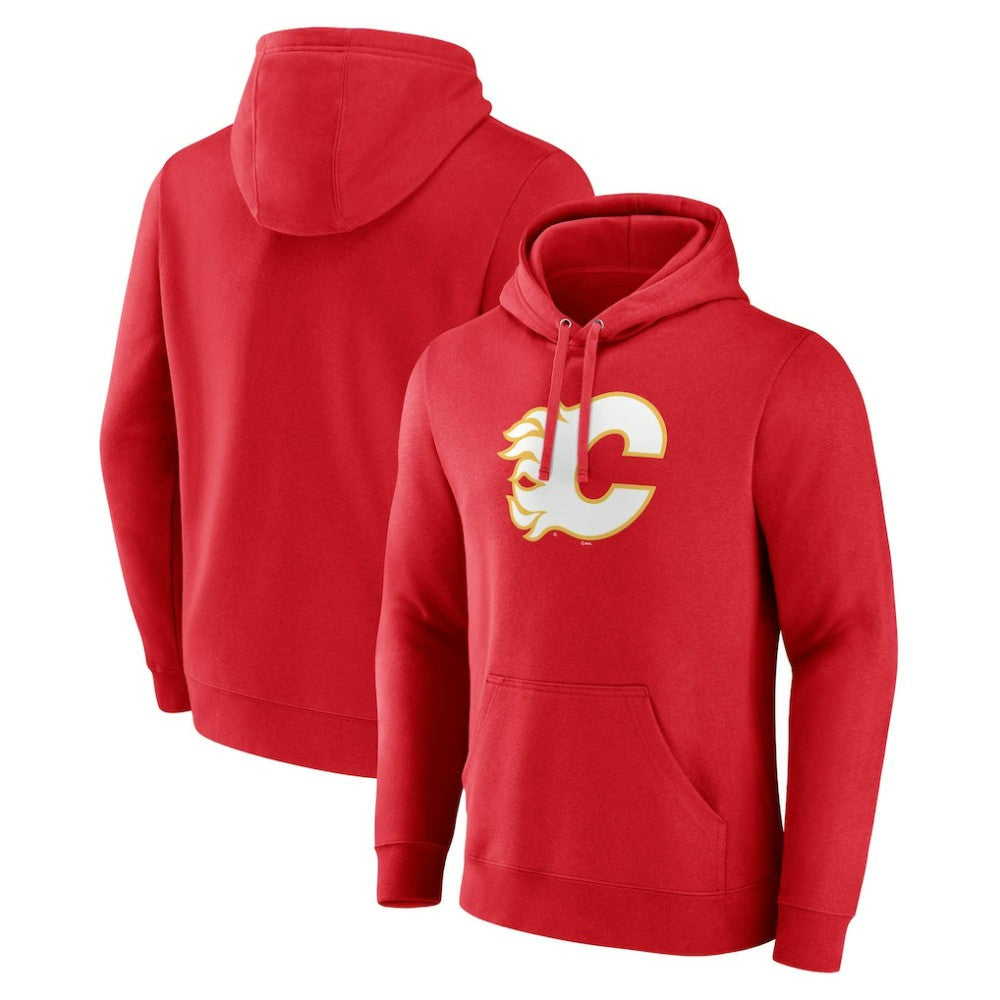 Calgary Flames Fanatics Primary Team Logo Pullover Hoodie Red