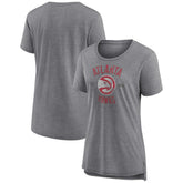 Atlanta Hawks Women's Heritage Tri-Blend T-Shirt - Heather Gray discount