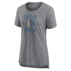 Dallas Mavericks Women's Heritage Tri-Blend T-Shirt sale - Heather Gray cheap
