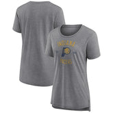 Indiana Pacers Women's Heritage Tri-Blend T-Shirt - Heather Gray shop