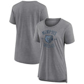 Memphis Grizzlies Women's Heritage Tri-Blend T-Shirt - Heather Gray for sale