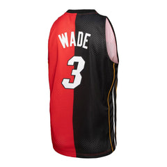 Dwyane Wade Miami Heat Big & Tall Hardwood Classics 2005/06 Split Swingman Jersey - Black/Red | Mitchell & Ness online