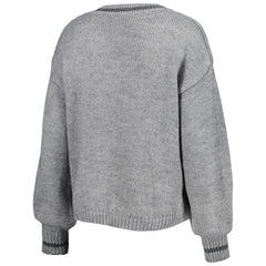 Los Angeles Lakers Lusso Women's Scarletts Lantern Sleeve Tri-Blend V-Neck Pullover Sweater - Gray shop