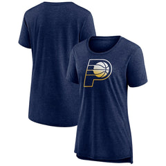 Indiana Pacers Women's Gradient Logo Tri-Blend T-Shirt - Heather Navy sale