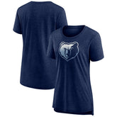 Memphis Grizzlies Women's Gradient Logo Tri-Blend T-Shirt - Heather Navy online