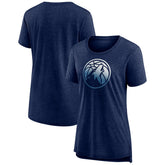 Minnesota Timberwolves Women's Gradient Logo Tri-Blend T-Shirt - Heather Navy on sale