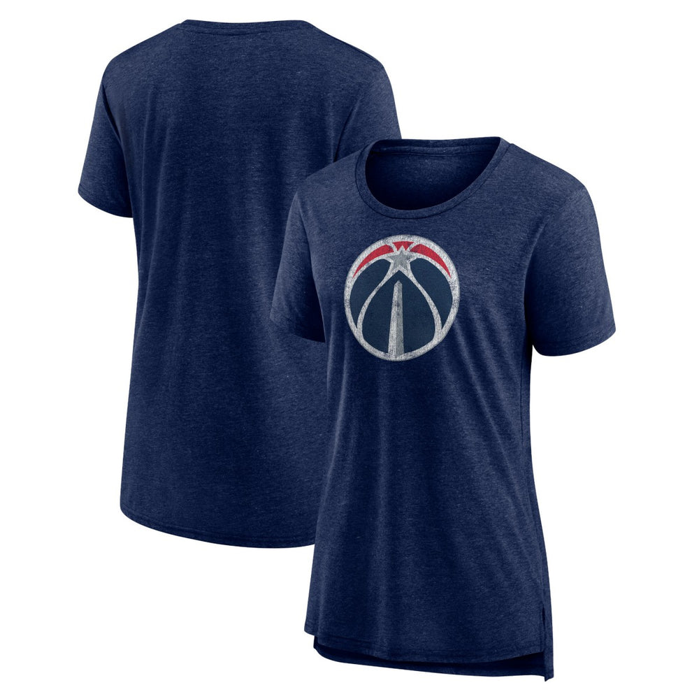 Washington Wizards Women's Distressed Logo Tri-Blend T-Shirt - Heather Navy online