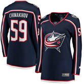Yegor Chinakhov Columbus Blue Jackets Fanatics Women's Home Breakaway Player Jersey Navy