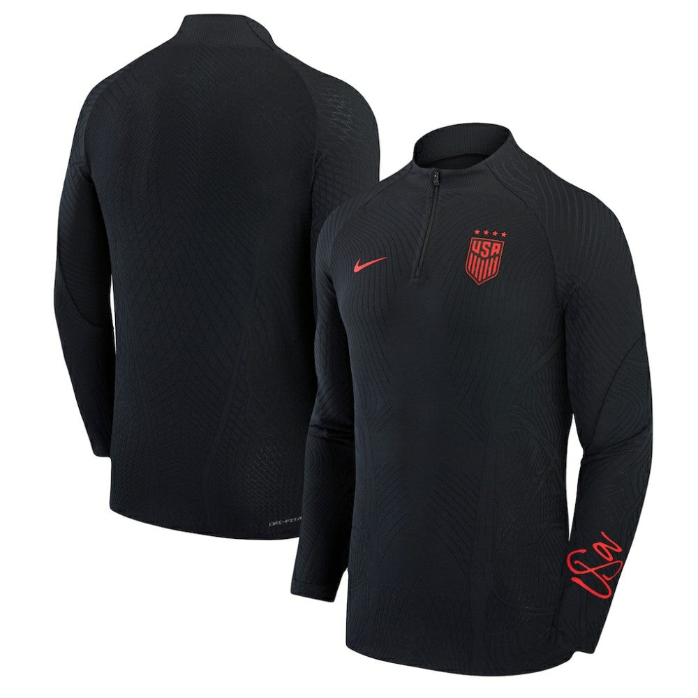 USWNT 2023 Strike Drill Performance Quarter-Zip Long Sleeve Top - Black | Nike cheap