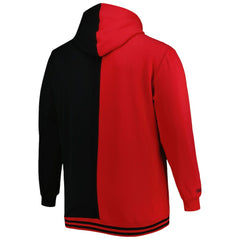 Atlanta Hawks Hardwood Classics Big & Tall Hardwood Classics Split Pullover Hoodie - Red/Black | Mitchell & Ness cheap
