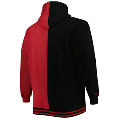 Miami Heat Hardwood Classics Big & Tall Hardwood Classics Split Pullover Hoodie - Black/Red | Mitchell & Ness sale