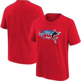 Miami Marlins Preschool City Connect Graphic T-Shirt - Red | Nike