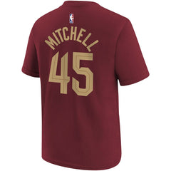 Donovan Mitchell Cleveland Cavaliers Youth Icon Edition Name & Number T-Shirt sale - Wine | Nike on sale