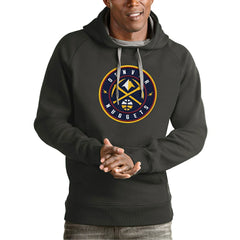 Denver Nuggets Antigua Team Logo Victory Pullover Hoodie sale - Charcoal online