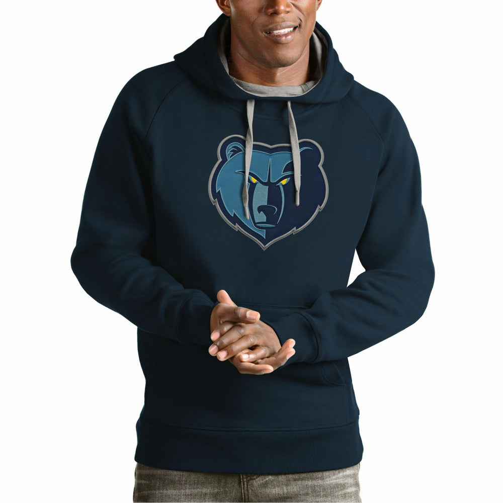 Memphis Grizzlies Antigua Team Logo Victory Pullover Hoodie - Navy cheap