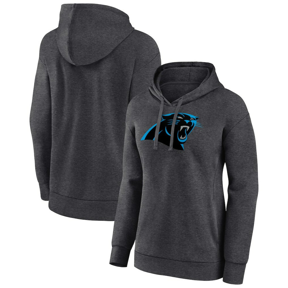 Carolina Panthers Women's Primary Logo Pullover Hoodie - Charcoal outlet