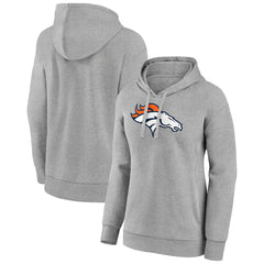 Denver Broncos Women's Primary Logo Pullover Hoodie - Gray outlet