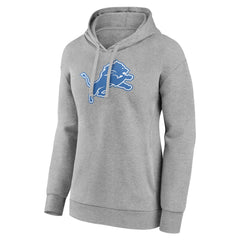 Detroit Lions Women's Primary Logo Pullover Hoodie - Gray on sale