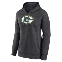 Green Bay Packers Women's Primary Logo Pullover Hoodie - Charcoal cheap
