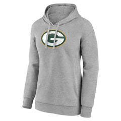 Green Bay Packers Women's Primary Logo Pullover Hoodie - Gray sale