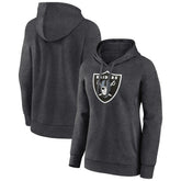 Las Vegas Raiders Women's Primary Logo Pullover Hoodie - Charcoal outlet