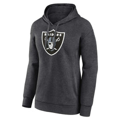 Las Vegas Raiders Women's Primary Logo Pullover Hoodie - Charcoal outlet