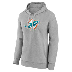 Miami Dolphins Women's Primary Logo Pullover Hoodie - Gray online