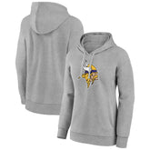 Minnesota Vikings Women's Primary Logo Pullover Hoodie - Gray on sale