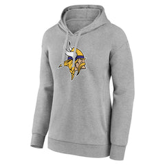 Minnesota Vikings Women's Primary Logo Pullover Hoodie - Gray on sale