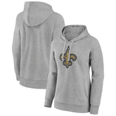 New Orleans Saints Women's Primary Logo Pullover Hoodie - Gray sale