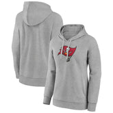 Tampa Bay Buccaneers Women's Primary Logo Pullover Hoodie - Gray on sale