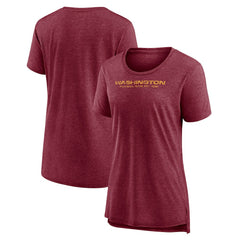 Washington Commanders Women's Throwback Team Logo Tri-Blend T-Shirt - Heather Burgundy outlet