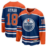 Zach Hyman Edmonton Oilers Fanatics Home Breakaway Player Jersey Royal