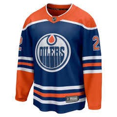 Evan Bouchard Edmonton Oilers Fanatics Home Breakaway Player Jersey Royal