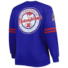 Buffalo Bills Big & Tall Celebration of Champions Pullover Sweatshirt - Red/Royal sale