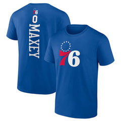Tyrese Maxey Philadelphia 76ers Playmaker Name & Number T-Shirt - Royal on sale