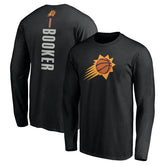 Devin Booker Phoenix Suns Playmaker Name & Number Long Sleeve T-Shirt - Black outlet