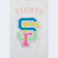 San Francisco Giants Pro Standard Women's Washed Neon Cropped Boxy T-Shirt - White