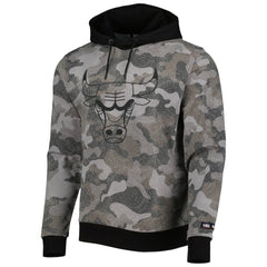 Chicago Bulls Hugo Boss Camo Pullover Hoodie - Black online