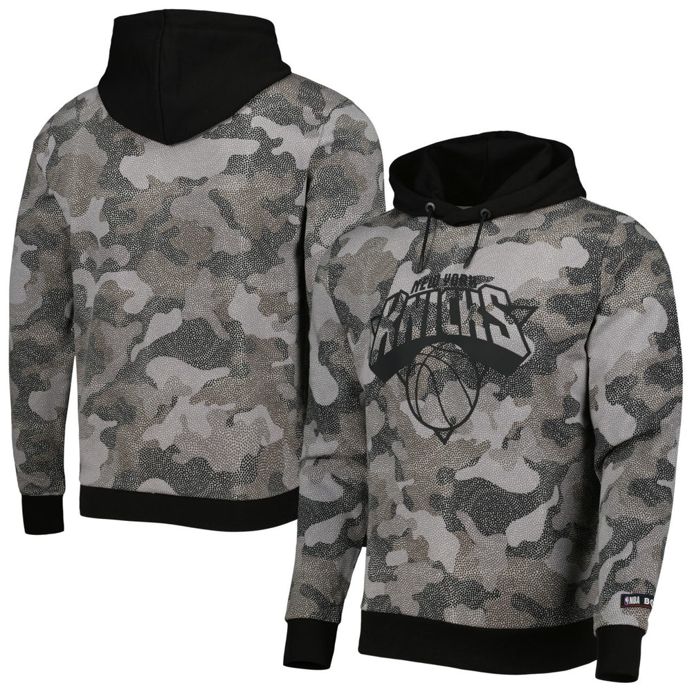 New York Knicks Hugo Boss Camo Pullover Hoodie - Black cheap