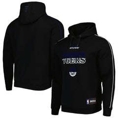 Philadelphia 76ers NBA x Hugo Boss Team Bounce Tri-Blend Pullover Hoodie - Black on sale
