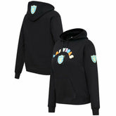 Las Vegas Raiders Pro Standard Women's Neon Fleece Pullover Hoodie - Black for sale
